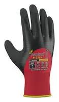 THERMAL GLOVES, PET, BLK/RED, XL