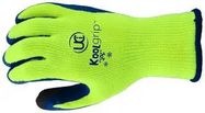 THERMAL LATEX GLOVES, PET, BLU/YEL, L