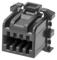 RCPT HOUSING, 10POS, 2ROW, 1.25MM, BLK