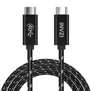 Cable USB-C / USB4.0, INVZI, INVUSB4, Gen3, 240W, 40Gbps, 2m (black), INVZI