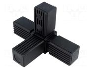 Mounting coupler; for profiles; polyamide; -30÷100°C; I: 77mm ELESA+GANTER