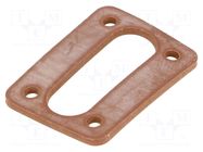 Flat gasket; IP65; NBR caoutchouc; GM/GMN HIRSCHMANN