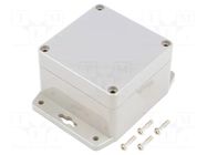 Enclosure: multipurpose; X: 80mm; Y: 82mm; Z: 55mm; with fixing lugs GAINTA
