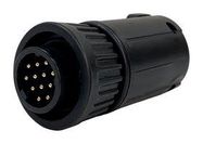 CIRCULAR CONNECTOR, 12POS, PLUG, CRIMP