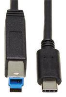 USB CABLE, 3.1 TYPE C-TYPE B PLUG, 0.5M