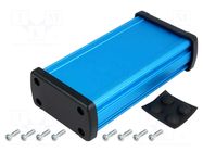 Enclosure: multipurpose; X: 68.7mm; Y: 129mm; Z: 35.2mm; aluminium GAINTA