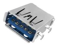 USB CONN, 2.0 TYPE A, R/A RCPT, 4P