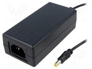 Power supply: switching; 12VDC; 5.42A; Out: 5,5/2,1; 65W; 90÷264VAC SUNNY