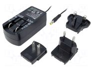 Power supply: switching; mains,plug-in; 18VDC; 1.33A; 24W; 0÷40°C SUNNY