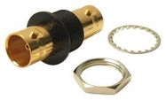 RF ADAPTER, BNC-BNC JACK , 75 OHM, GOLD