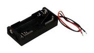 BATTERY HOLDER, 2 X AAA, WIRE LEADS