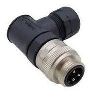 SENSOR CONN, 7/8", R/A PLUG, 3POS, CABLE
