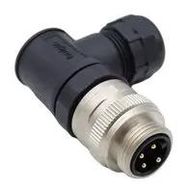 SENSOR CONN, 7/8", R/A PLUG, 4POS, CABLE