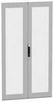 GLAZED DOOR, ENCLOSURE, STEEL/GLASS, GRY