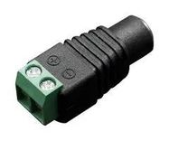 DC BARREL ADAPTER, JACK, 5.5X2.1MM DIA