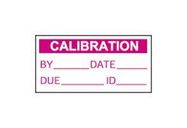 LABEL, CALIBRATION, 12.7MM X 25.4MM