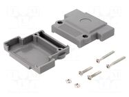 Enclosure for connectors: D-Sub; straight; Locking: screws ENCITECH