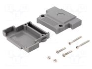 Enclosure for connectors: D-Sub; straight; Locking: screws ENCITECH