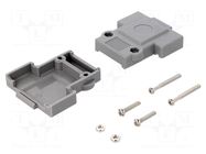 Enclosure for connectors: D-Sub; straight; Locking: screws ENCITECH