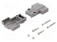 Enclosure for connectors: D-Sub; straight; Locking: screws ENCITECH
