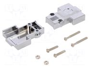 Enclosure for connectors: D-Sub; straight; shielded; UNC 4-40 ENCITECH