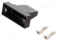 Enclosure for connectors: D-Sub; straight; UNC 4-40 ENCITECH