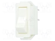 ROCKER; SPST; Pos: 2; ON-OFF; 16A/250VAC; white; none; Body: white BULGIN