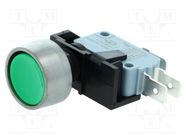 Switch: push-button; Pos: 2; SPDT; 16A/250VAC; ON-(ON); Ø12.7mm BULGIN