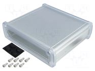 Enclosure: multipurpose; X: 146.6mm; Y: 129mm; Z: 41.6mm; aluminium GAINTA