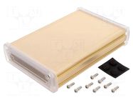 Enclosure: multipurpose; X: 113.7mm; Y: 169mm; Z: 35.2mm; aluminium GAINTA