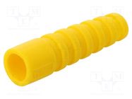 Strain relief; RG59,RG62; yellow; Application: BNC plugs; 10pcs. MH CONNECTORS