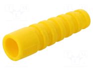 Strain relief; RG59,RG62; yellow; Application: BNC plug; 10pcs. MH CONNECTORS