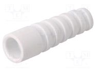 Strain relief; RG59,RG62; white; Application: BNC plugs; 10pcs. MH CONNECTORS