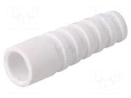 Strain relief; RG59,RG62; white; Application: BNC plug; 10pcs. MH CONNECTORS
