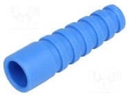 Strain relief; RG59,RG62; blue; Application: BNC plugs; 10pcs. MH CONNECTORS