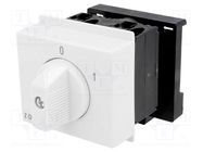 Module: rotary switch; 250VAC; 20A; IP20; for DIN rail mounting 