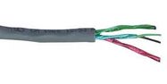 SHIELDED MULTIPAIR CABLE 3PR 100FT 300V CHROME