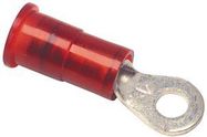 TERMINAL, RING TONGUE, #4, CRIMP, RED