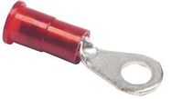 TERMINAL, RING TONGUE, #8, CRIMP, RED