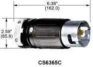 CONNECTOR, POWER ENTRY, PLUG, 3P4W, 50A 3PH 250V