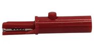 INSULATED ALLIGATOR CLIP, RED, 19A, 8MM