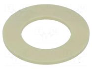 Bearing: thrust washer; without mounting hole; Øout: 18mm; yellow IGUS