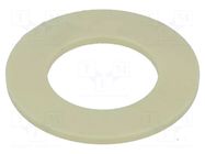Bearing: thrust washer; without mounting hole; Øout: 18mm; yellow IGUS