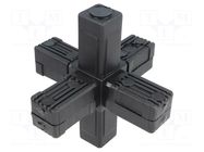 Mounting coupler; for profiles; polyamide; -30÷100°C; I: 77mm ELESA+GANTER