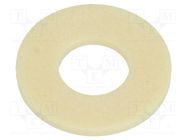 Bearing: thrust washer; without mounting hole; Øout: 12mm; yellow 