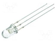 LED; red/blue; 5mm; 30°; Front: convex; 1.8÷2.6/2.9÷3.6VDC; round OPTOSUPPLY
