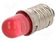 LED lamp; red; E10; 230VAC; 200÷250mcd POLAM-ELTA