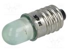 LED lamp; green; E10; 24VDC; 24VAC; AC lum: 800÷1000mcd POLAM-ELTA