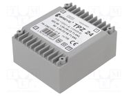 Transformer: mains; 24VA; 115VAC,230VAC; 9V; 9V; PCB; IP00 