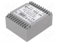 Transformer: mains; 24VA; 115VAC,230VAC; 9V; 9V; PCB; IP00 BREVE TUFVASSONS